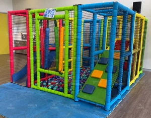 Parc de jeux portable pour enfants, château gonflable, montage facile, capacité de charge 500 kg+, en bois, utilisation en intérieur - Product Image 2