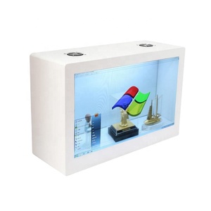 Metal casing 21.5inch LCD transparent advertising player display