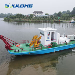 小型・中型油圧クレーン付きタグボート、積載量8トン、350馬力ディーゼルエンジン搭載、浚渫・湖上輸送用 - Product Image 4