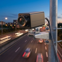 Caméra de surveillance du flux de véhicules NJ-IoT30S, capteur intelligent de détection de trafic, module RS485 UART pour le contrôle de l'éclairage
