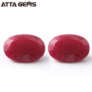 #5 Color duro forma ovalada rubí sintético <span class=keywords><strong>piedra</strong></span> precio por quilate para joyería - Product Image 2