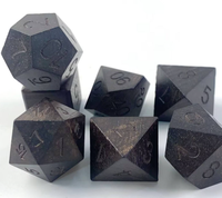 Set Dadu DND Kayu Alami Buatan Tangan 1 Buah Dadu Polihedral Persegi Tepi Tajam Dungeons Dragons Permainan Papan RPG Hadiah Pesta