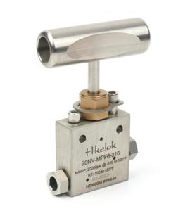 Vanne à aiguille droite angulaire <span class=keywords><strong>en</strong></span> acier inoxydable 316 pour <span class=keywords><strong>autoclave</strong></span> HiP Butech, type ultra-haute pression 20 000 psi, diamètres extérieurs 1/4'', 3/8'', 9/16'' - Product Image 2