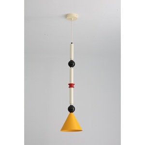 Lampe suspendue de style moderne minimaliste Memphis, design vintage coloré pour chambre d'enfant, bureau, couloir, éclairage d'ambiance - Product Image 5