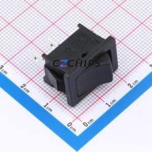 PRASA1-16F-BB000 Rocker Switch Switch Black 125V Single Pole Single Throw - Product Image 1