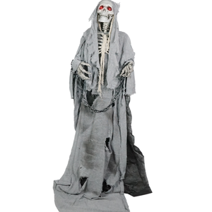 Esqueleto de Plástico Gigante Realista Personalizado, Luminoso, para Decoración de Jardín y Exteriores en Halloween - Product Image 1