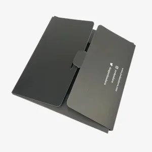 Caja de Cartón Plegable Negra con Protección UV para Regalos, Embalaje para Pañuelos de Seda, Toallitas y Toallas - Product Image 4