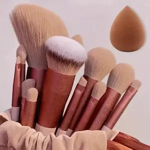 Set de Brochas de Maquillaje Profesional - Brochas Cosméticas Suaves y Esponjosas para Base, Polvo, Sombra de Ojos y Difuminado, Herramientas de Belleza - Product Image 2