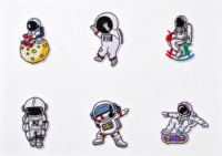 Patchs brodés 3D personnalisés OEM, motifs fruits et desserts de dessin animé, thermocollants ou à coudre pour vêtements, sacs, chapeaux, décoration DIY