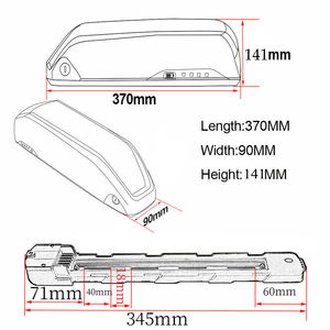 Baterai Ebike 48v 52v 15ah untuk Motor Bafang Voilamart <span class=keywords><strong>AW</strong></span> Ancheer 0-1000w, Baterai Lithinum Sepeda Listrik Down Tube - Product Image 3