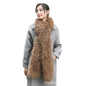 Écharpe longue polyvalente de 180 cm <span class=keywords><strong>en</strong></span> <span class=keywords><strong>fausse</strong></span> <span class=keywords><strong>fourrure</strong></span> double face de qualité supérieure, style coré<span class=keywords><strong>en</strong></span>, pour l'hiver, avec col <span class=keywords><strong>en</strong></span> <span class=keywords><strong>fourrure</strong></span> et cache-cou <span class=keywords><strong>en</strong></span> <span class=keywords><strong>fourrure</strong></span>. - Product Image 5