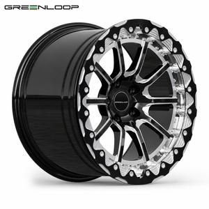 Jantes Beadlock forgées en 2 parties GREENLOOP 15X9 15X10 pouces 5X112 5x120 17 18 pouces <span class=keywords><strong>pour</strong></span> voitures de course et de tourisme SUPRA BMW CORVETTE - Product Image 3