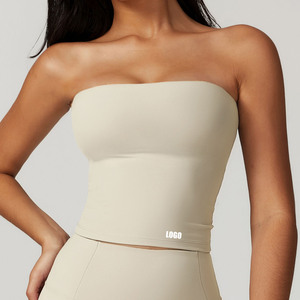 Top Sportivo a Tubo per Donne, Magliette da Palestra per Signore, Abbigliamento Attivo ad Alto Impatto, Top Corto Femminile, Reggiseni Fitness - Product Image 1