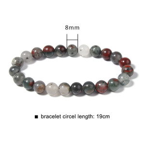 8mm Naturheilstein Kristallperlen Armband Edelstein Stretch-Armband - Product Image 3