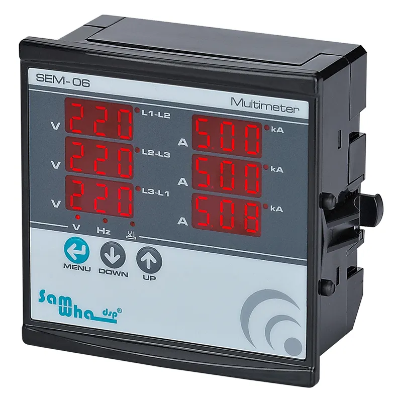 Samwa-dsp Multimeter Digital Sem-06, Alat Ukur Digital Mini Panelmeter