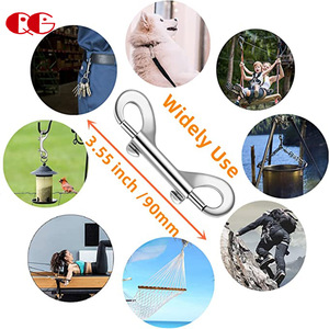 Двухсторонний болт с защелкой, 316 из нержавеющей стали, судовой класс, двухконцевые спусковые крючки, металлические зажимы для дайвинга, аксессуары для домашних животных - Product Image 3