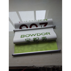 Hai mặt cuộn loại treo biểu ngữ nhẹ có thể gập lại Polyester Trần treo biểu ngữ - Product Image 3