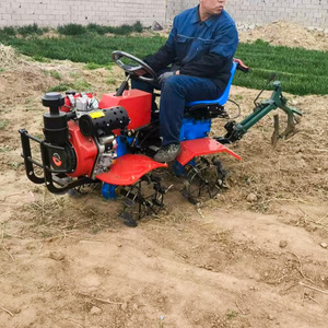 4WD Ride Rotary Tiller <b>Gasoline</b>/Diesel Engine Start Multifunctional Mini Tractor Cultivator for Small Farm Use Multiple Engine O - Product Image 1