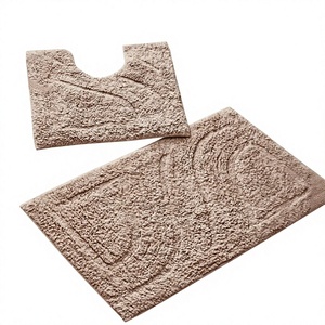 Assurance qualité pur coton fait chenille tapis de bain avec long tapis de sol de salle de bain durable prix de gros par ITHL - Product Image 1