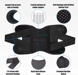 Genouillère de soutien latéral personnalisée respirante et réglable pour déchirure méniscale, douleurs au genou, arthrite et récupération après blessures - Product Image 3