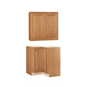 Flat Pack America Honey Oak Wood Kitchen Cabinet Doors Made In China