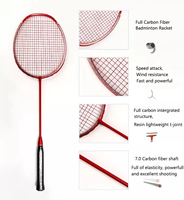 Raqueta de Bádminton de Fibra de Carbono Nanotech, Aprobada para Torneos, Ecológica, Textura Antideslizante, 620g, 24 Orificios, Deporte al Aire Libre, PU