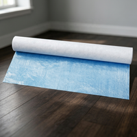 Rouleau de protection de sol imperméable en feutre non tissé recyclé laminé avec film PE respirant pour la rénovation et la peinture