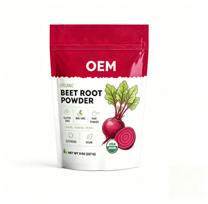 Polvo de Remolacha Orgánica OEM ODM, Crudo, Orgánico Certificado por el USDA, Sin GMO, Sin Gluten, GMP, Halal, 227g - Product Image 1