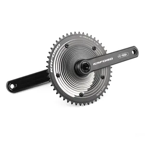 KAFORO TK01 bicycle alloy crankset for fixed gear bicycle with cnc chain ring and 165mm crank arm cnc bicycle crank set
