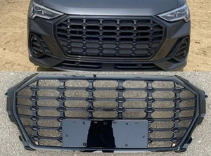 Parrilla Central de Parachoques de Alta Calidad, Parrilla Negra de Alta Configuración Compatible con <span class=keywords><strong>AUDI</strong></span> <span class=keywords><strong>Q3</strong></span> SQ3 2020-2023 F3 - Product Image 6