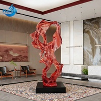 Escultura Decorativa Abstracta Creativa para Sala de Estar, Mueble para TV, Decoración Transparente para el Hogar, Obra de Arte