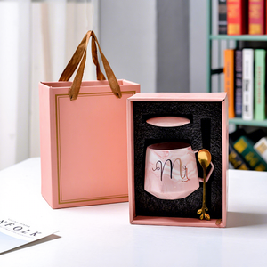 Taza <span class=keywords><strong>de</strong></span> Cerámica con Tapa y Cuchara, <span class=keywords><strong>Diseño</strong></span> <span class=keywords><strong>de</strong></span> Diamantes, Estilo Instagram, Regalo <span class=keywords><strong>de</strong></span> Cumpleaños, para el Día <span class=keywords><strong>del</strong></span> <span class=keywords><strong>Maestro</strong></span> - Product Image 4