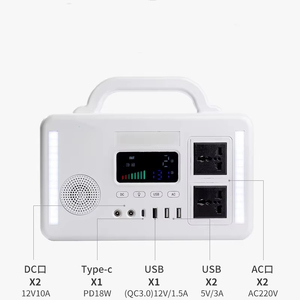 300W Energy Lifepo4 <b>Camping</b> Outdoor Portable Solar Power Battery <b>Storage</b> System 500whPower Station - Product Image 6