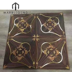 Roble impermeable de <span class=keywords><strong>madera</strong></span> de teca de <span class=keywords><strong>madera</strong></span> maciza de mármol <span class=keywords><strong>natural</strong></span> con incrustaciones de ingeniería de pisos de <span class=keywords><strong>madera</strong></span> <span class=keywords><strong>parquet</strong></span> para sala - Product Image 3