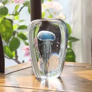 glass jellyfish paperweight Tank Aquarium Decoration