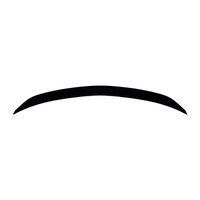 Aileron de coffre arrière en ABS noir brillant et motif carbone pour Mercedes Benz Classe C Coupé C204 2011-2014