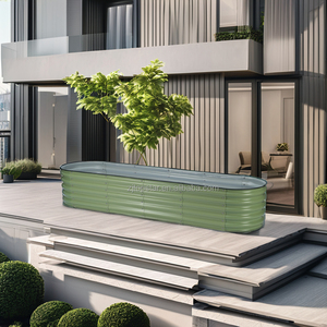 Bộ dụng cụ làm vườn hình bầu dục bằng thép mạ kẽm, dung tích lớn, bán buôn, có thể tùy chỉnh OEM ODM, sử dụng ngoài trời, trong nhà, rễ cây lớn - Product Image 2