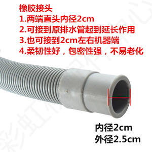 Kit d'accessoires pour lave-linge à tambour entièrement automatique Haier avec tuyaux de vidange flexibles et tuyaux d'extension pour les machines Haier - Product Image 2