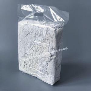 Trapos de algodón 100% blancos para limpieza industrial, trapos de camiseta de algodón, trapos de algodón blancos, 10 kg - Product Image 1