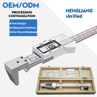 Calibre numérique électronique à bord horizontal de haute précision Hengliang IP54, calibre à vernier en acier inoxydable
