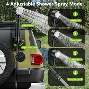 Nouvelle Douche de Camping Portable 2026 10000mAh Étanche IPX8 5 Vitesses <span class=keywords><strong>pour</strong></span> Randonnée en Plein Air, Plage, Voyage, Urgence, Bain d'Animaux 1L ABS - Product Image 4