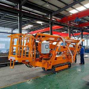 6-22 מ 'קרוון רכוב עצמית נטע דובדבן מונע עבודת אוויר טלסקופי פלטפורמה מפורשת עכביש זחל - Product Image 2