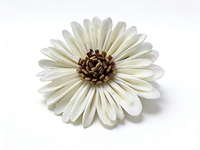 Diffuseur de parfum en roseau de 8 cm, fleurs parfumées, fleurs en bois de sola faites à la main