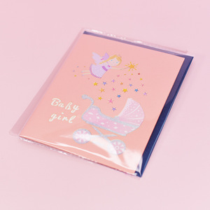手工纸雕马车新生儿生日3D卡片祝福卡你好宝贝3D立体贺卡 - Product Image 4