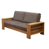 Camphor wood two seat lounge furniture living room sofa modern