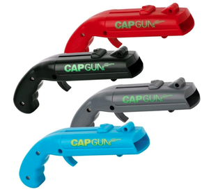 Décapsuleur Nouveauté en Forme de Pistolet Lance-Capsules en Alliage de Zinc Portable avec Filet de Récupération pour Fêtes, Activités de Plein Air et Camping - Product Image 1