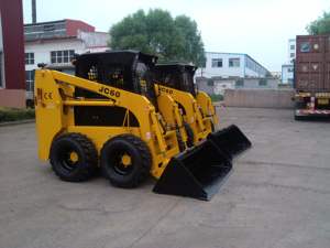 मिनी रबर व्हील स्किड स्टीड लोडर जेसी 75 के पीछे गर्म बिक्री - Product Image 6