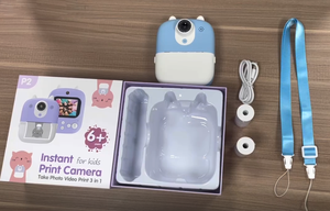 Appareil photo à impression instantanée de <span class=keywords><strong>dessin</strong></span> <span class=keywords><strong>animé</strong></span> mignon, jouet cadeau d'anniversaire, imprimante photo vidéo, appareil photo numérique, couleur instantanée - Product Image 5
