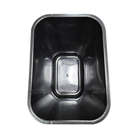 Fournitures de nettoyage d'hôtel commercial Open Top Black 28QT Poubelle Poubelle Poubelle Poubelle Conteneur