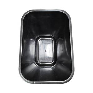 Commercial Hotel Cleaning Supplies Open Top Black 28QT Garbage Bin Dustbin Wastebasket Trash Can <strong>Container</strong> - Product Image 4